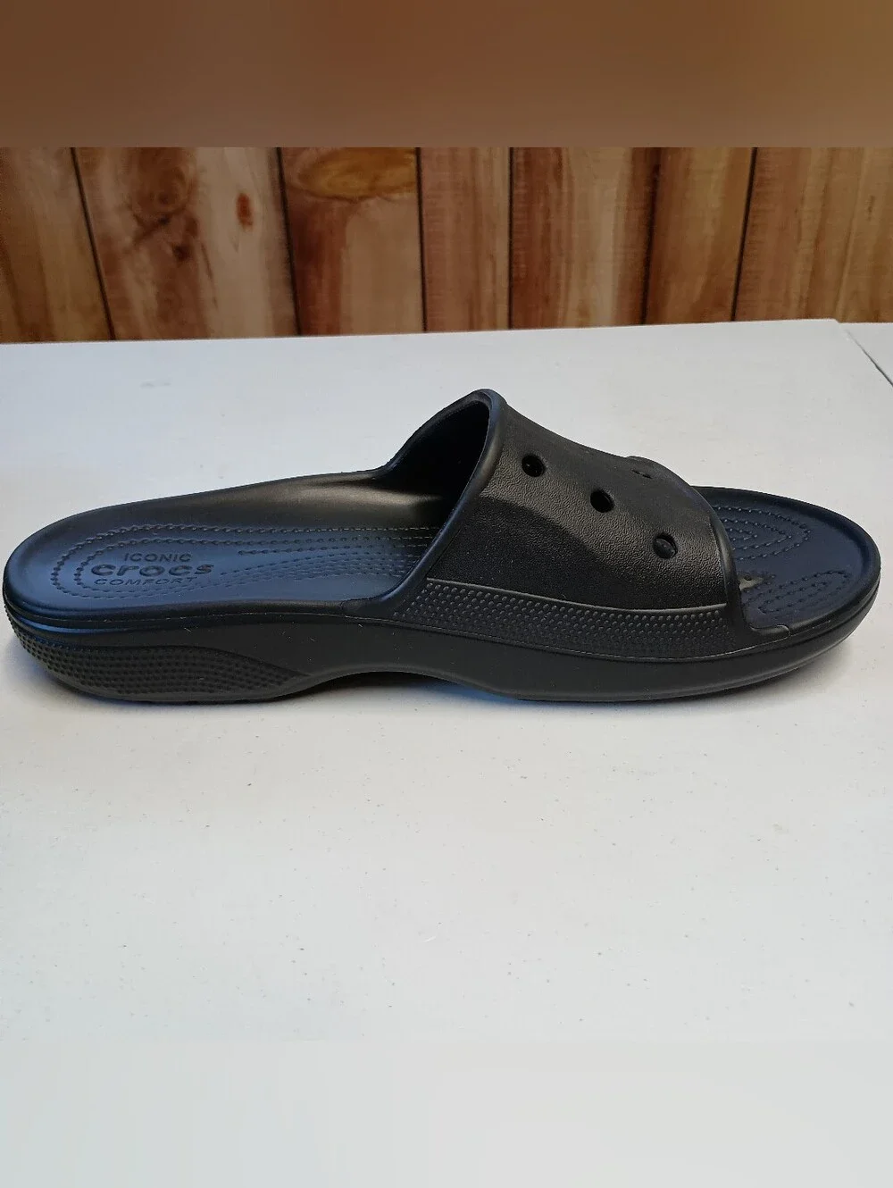 Crocs Baya II Slide Sandals Black Unisex Mens 10/Womens 12 Slip On Comfort NWOT